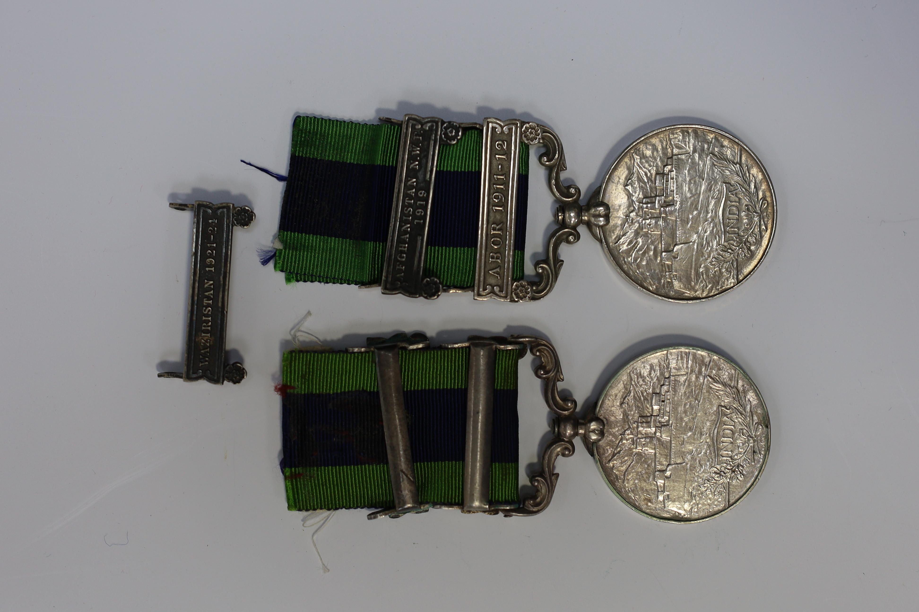 Two George V India General Service medals